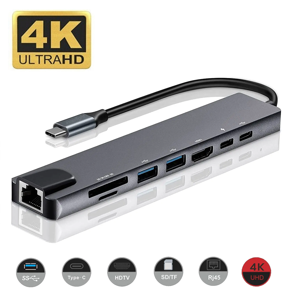 Innerlight® Connect+ 8 in 1 USB C Hub